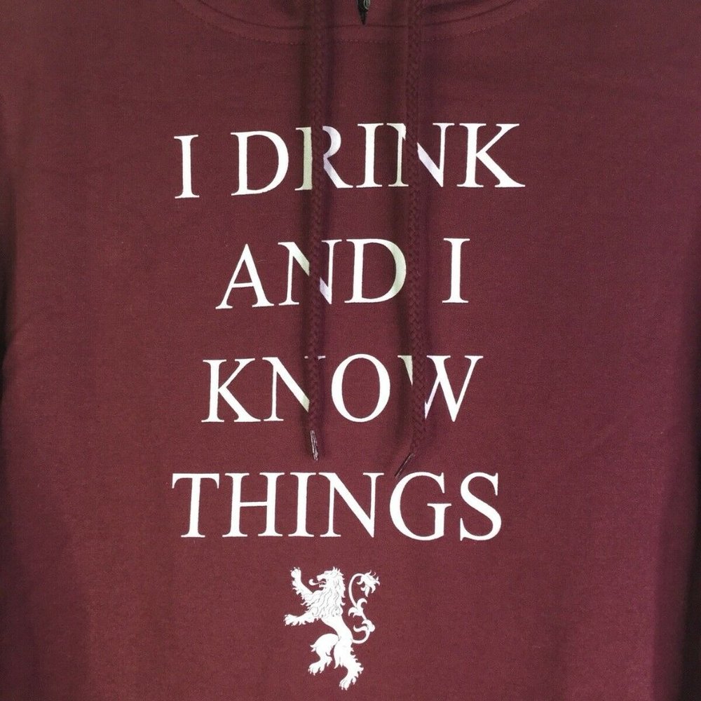 Game Of Thrones I Drink And I Know Things Hoodie H - image 2
